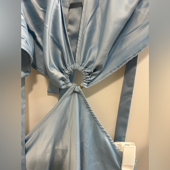 NWT Peppermayo Marseille Mini Dress in Baby Blue - Picture 4 of 12